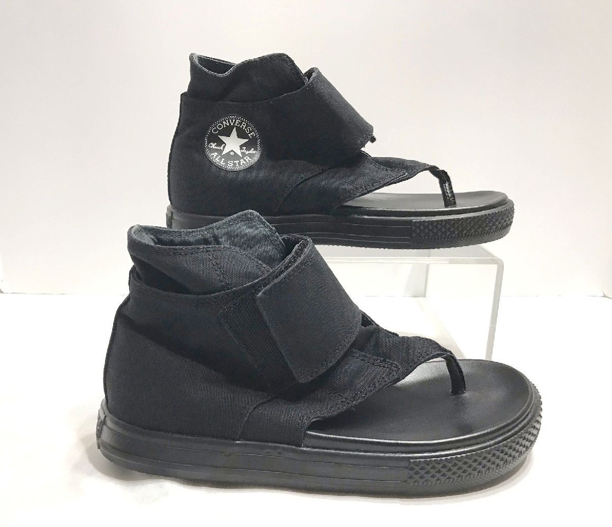 ■【YS-1】 コンバース CONVERSE サンダル ■ オールスター ライト トング V-1 HI 23cm ブラック 黒系 【同梱可能商品】■D