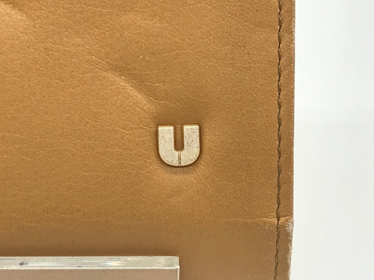 ■【YS-1】 エマニュエル?ウンガロ Emanuel Ungaro 2つ折り財(cái)布 ■ 薄い茶系 がま口 小銭入れ有り ■ 橫11cm×縦9,5cm 【同梱可能商品】K