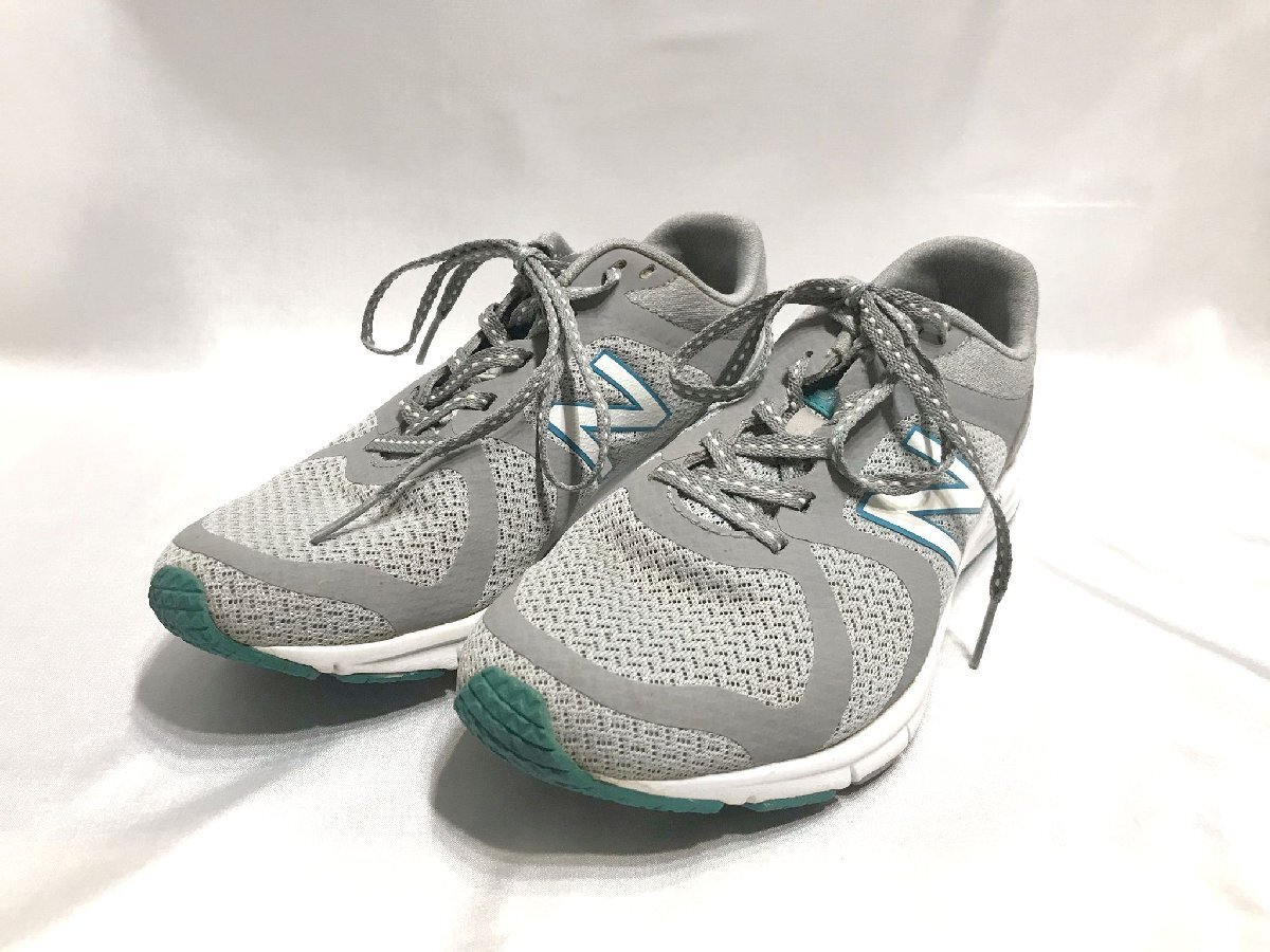 #[YS-1] New balance New Balance спортивные туфли # 635 бег обувь 23.5cm # серый серый серия [ включение в покупку возможность товар ]#D