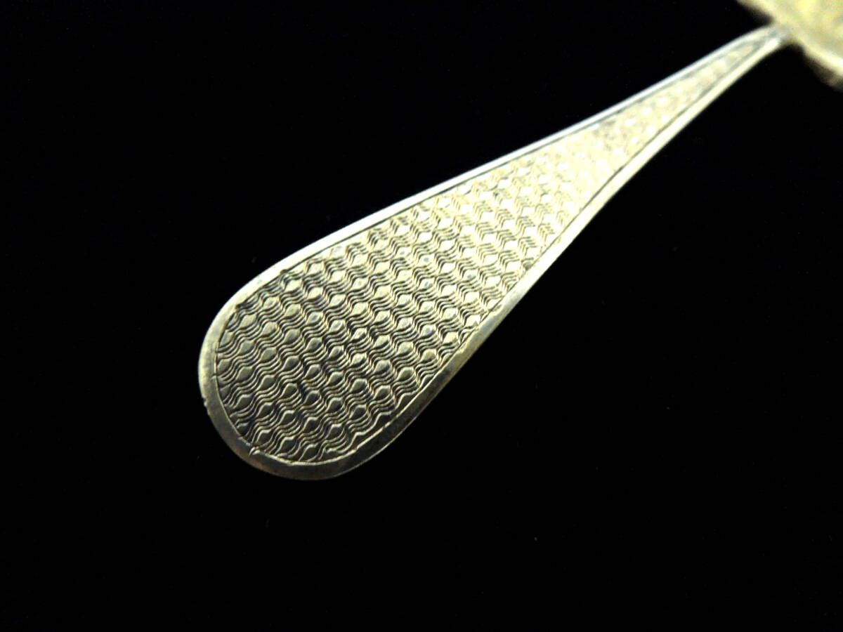 ピュイフォルカ シルバーティーキャディースプーン PUIFORCAT 純銀_画像4