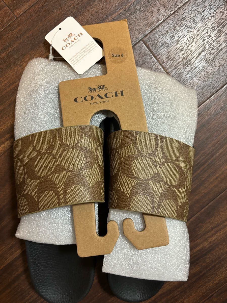 新品 COACH コーチ ウリ スポーツ スライド サンダル 新品 COACH コーチ ウリ スポーツ スライド サンダル