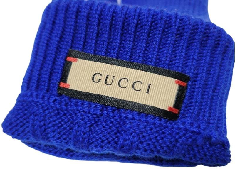 新品本物 グッチ GUCCI ロゴを大膽に配したデザイン ラムスキンナッパレザー革手袋 グローブ L ダウンジャケット コートと組み合わせたい
