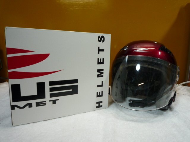 B056【ZEUS HELMETS NAZ-211 ゼウスヘルメット WINE RED サイズXL(61-62未満）計(jì)1點(diǎn)】バイク用品