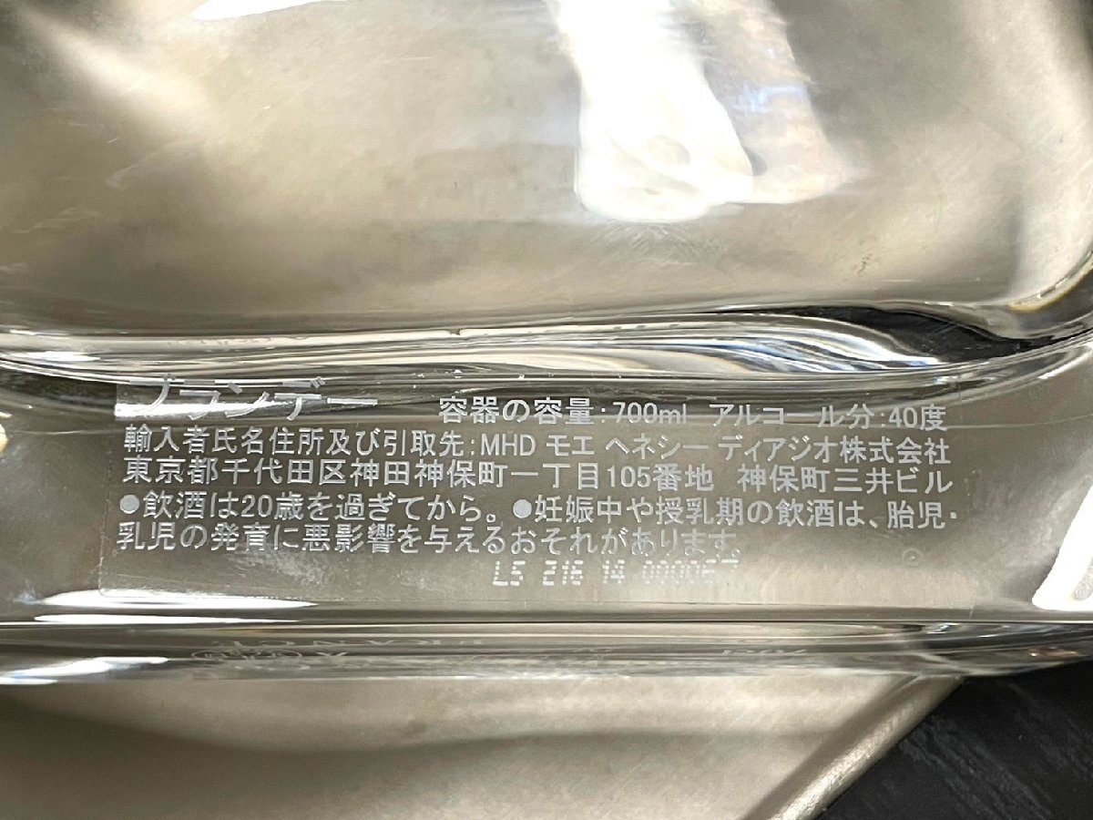 □ Richard Hennessy リシャール ヘネシー 700ml 空瓶 化粧箱 □ Richard Hennessy リシャール ヘネシー 700ml 空瓶 化粧箱