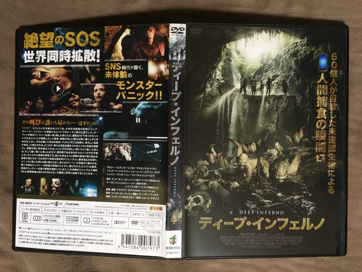 【 送料無料！・盤面は比較的奇麗です！・再生確認済・保証付！】★ディープ・インフェルノ◇レンタル落ち商品◇本編85分★ 