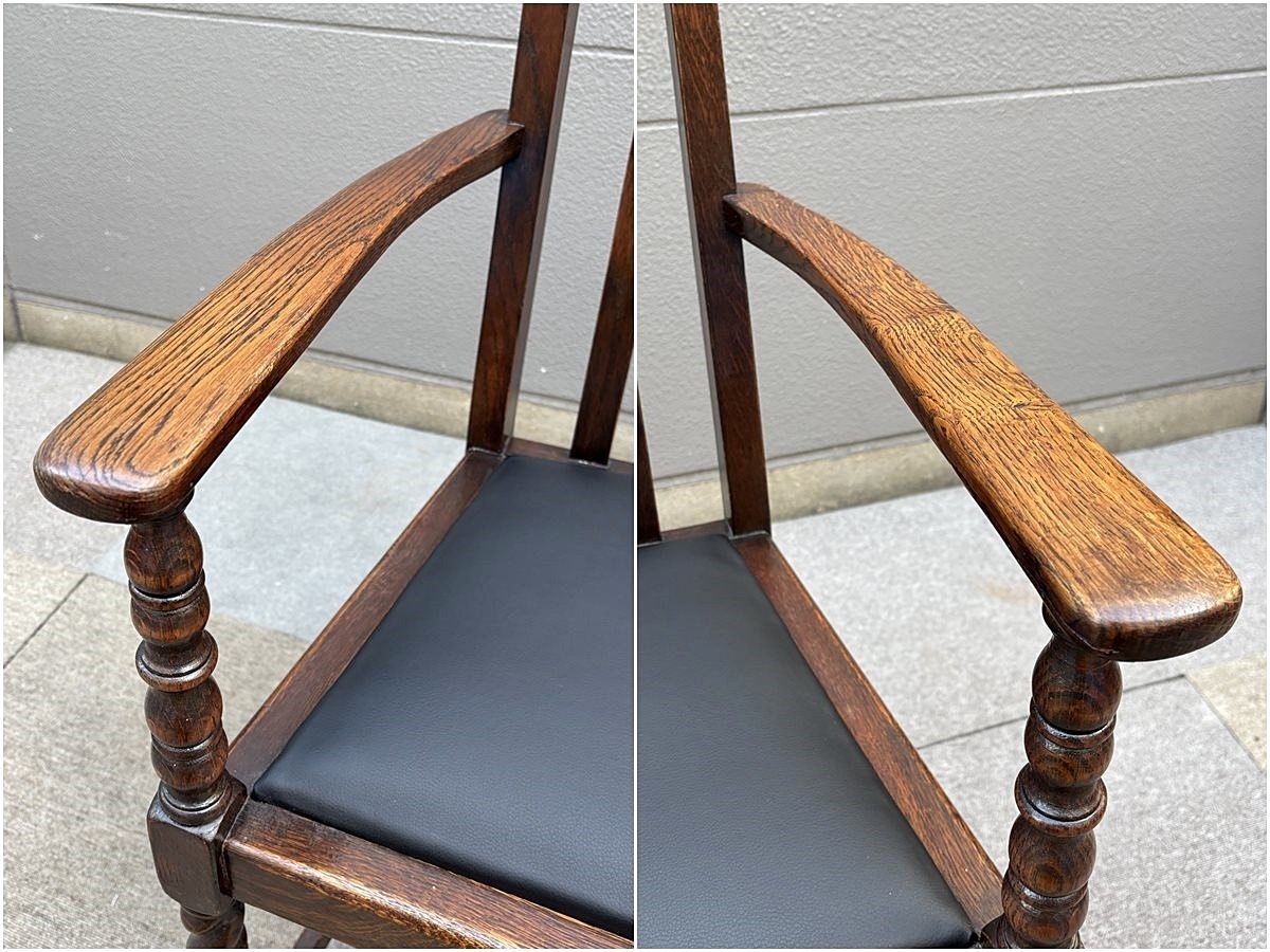 [ Fukuoka ]roiz античный sLloyd's Antiques Англия античный катушка arm стул стул стул Британия [MR0125-7]