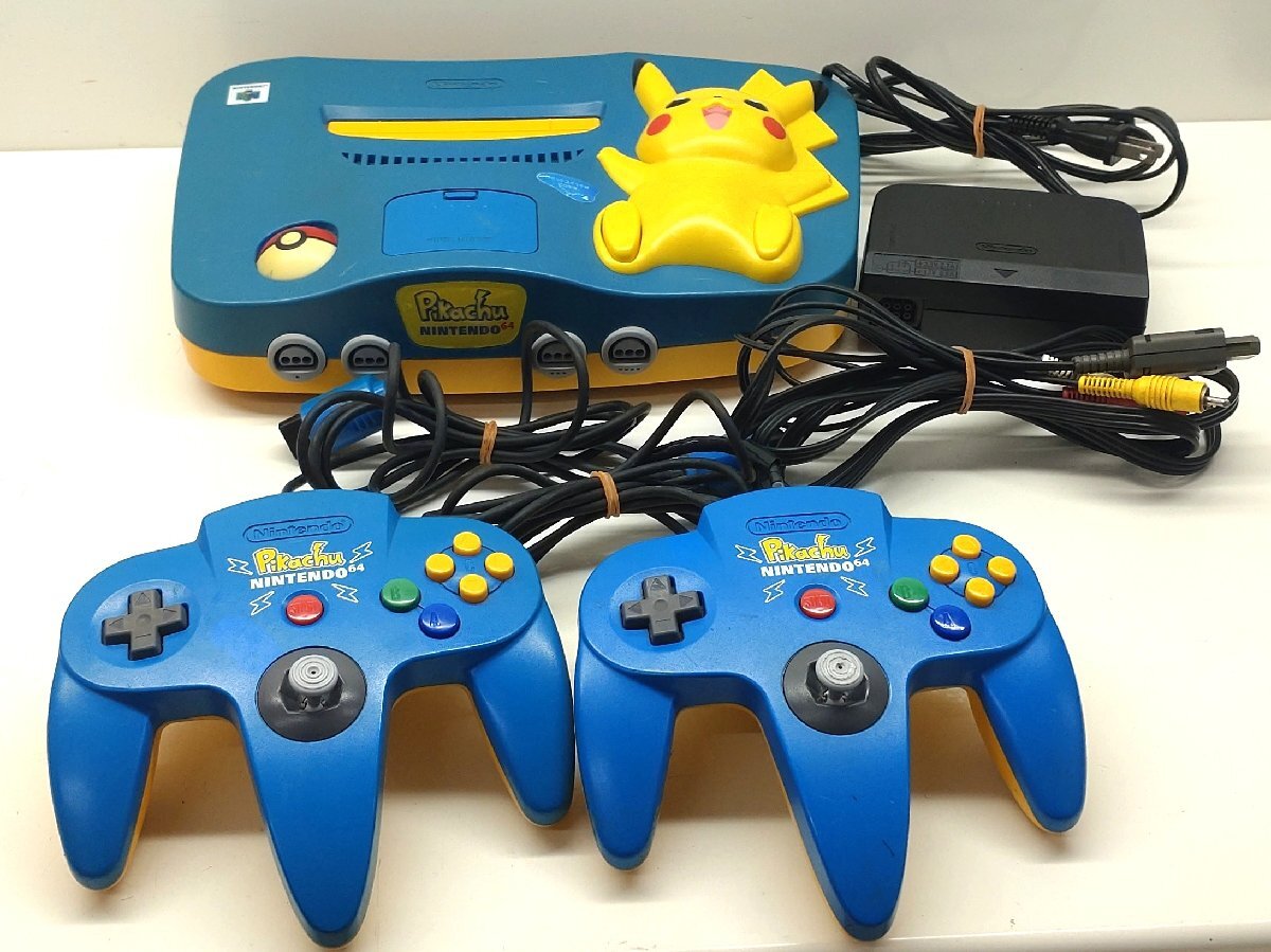 通電確認済み】任天堂 NINTENDO64 ニンテンドウ64 ピカチュウ 通電確認済み】任天堂 NINTENDO64 ニンテンドウ64 ピカチュウ