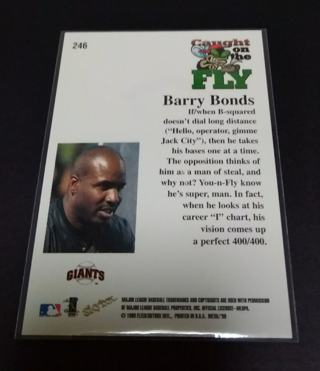 MLB 1997年FLEER バリー?ボンズ(ジャイアンツ)METAL UNIVERSE No,246。Giants BARRY BONDS 