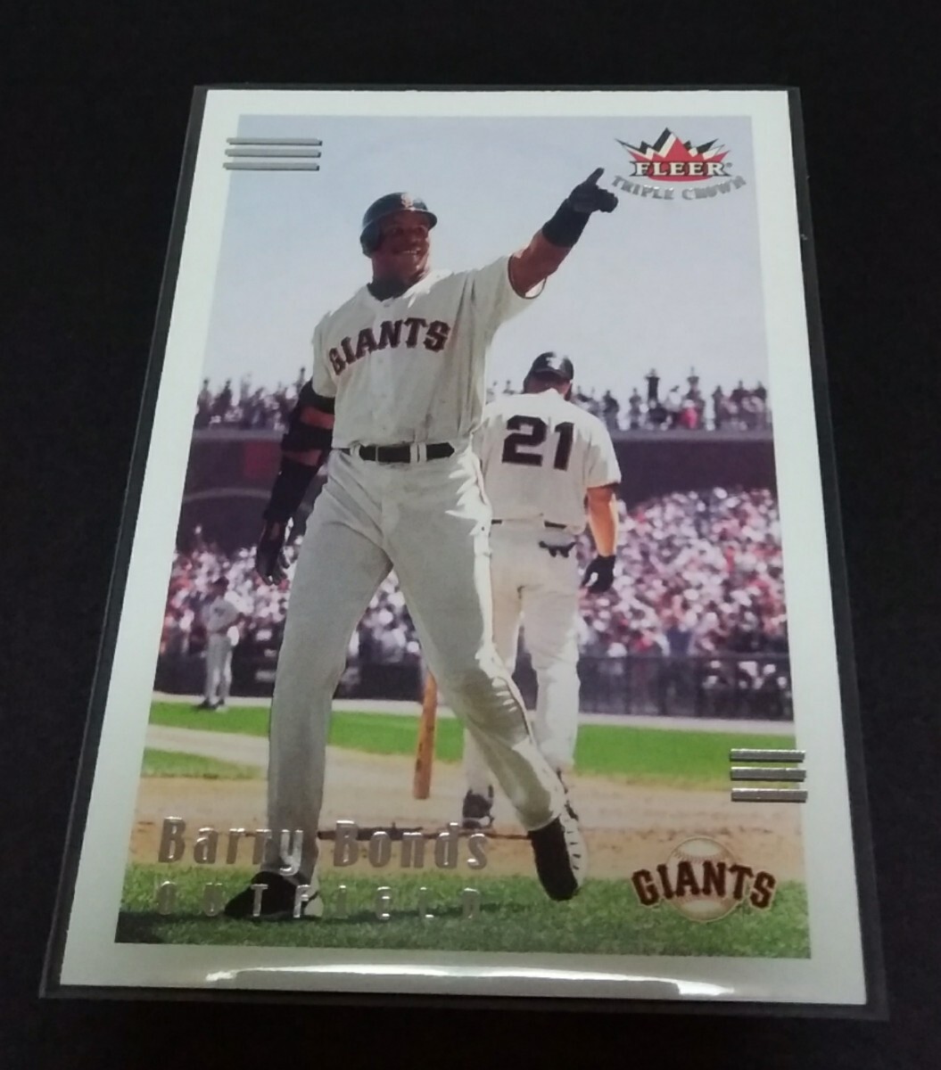 MLB 2002年FLEER TRIPLE CROWN バリー?ボンズ(ジャイアンツ) No,95。 Giants BARRY BONDS 