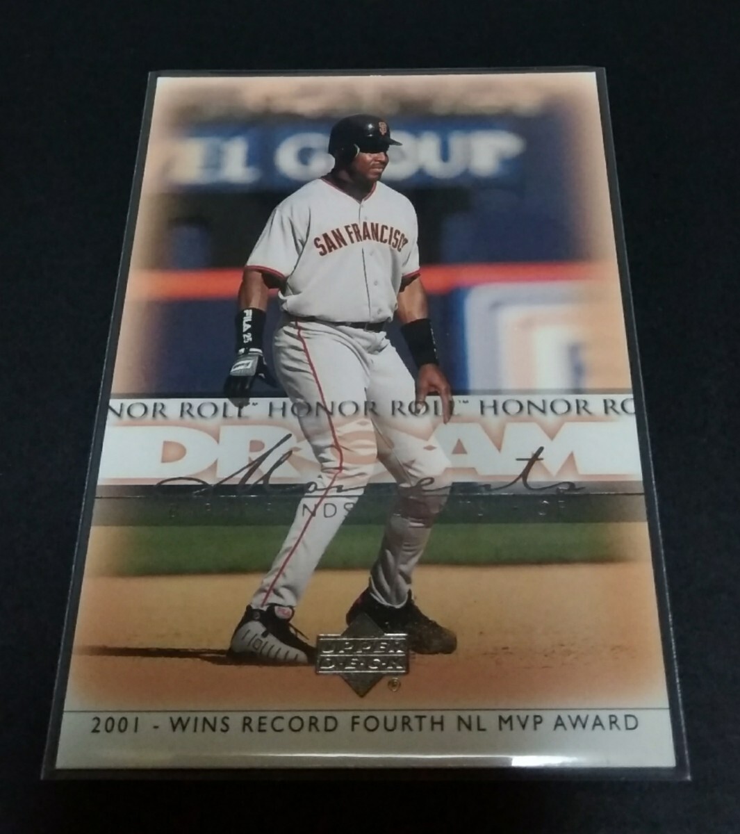 MLB 2002年upper deck バリー?ボンズ(ジャイアンツ) NL MVP AWARD No,55。Giants BARRY BONDS 