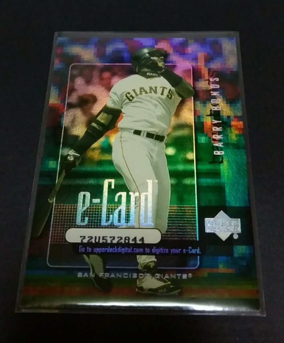 MLB 2001年upper deck バリー?ボンズ(ジャイアンツ)e-Card No,E6。※右上カド、表里少しのダメージあり(畫像３、４)Giants BARRY BONDS