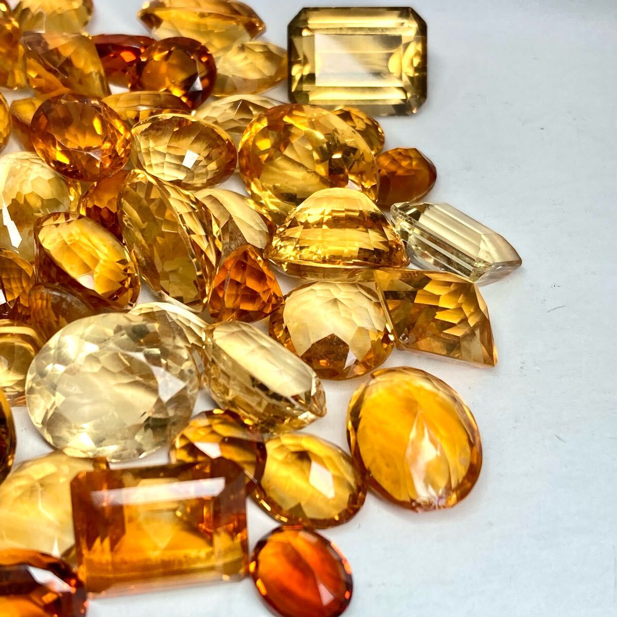 1円〜!!☆天然シトリンおまとめ499.5ct☆a 約99.9g ルース 裸石 1円〜!!☆天然シトリンおまとめ499.5ct☆a 約99.9g ルース 裸石