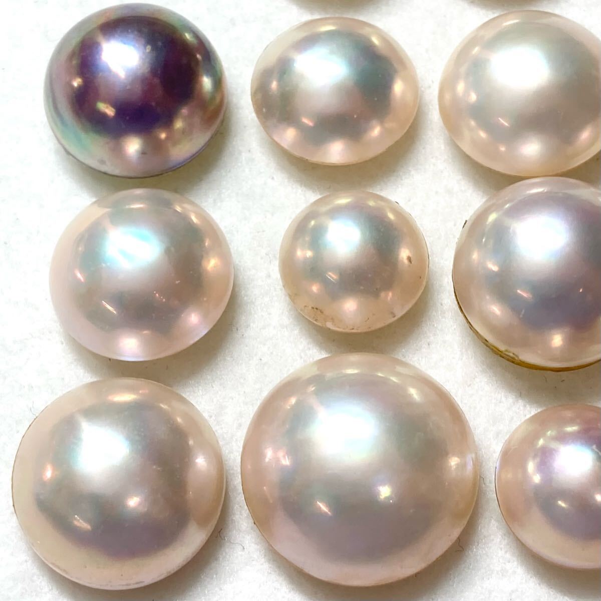 1円〜!!テリ抜群!!☆マベパールおまとめ152.5ct☆a 約30.5g 1円〜!!テリ抜群!!☆マベパールおまとめ152.5ct☆a 約30.5g
