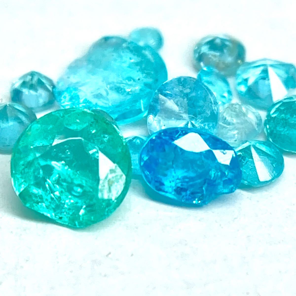 1円〜!!希少!!☆天然パライバトルマリンおまとめ0.5ct☆a 約0.1g 1円〜!!希少!!☆天然パライバトルマリンおまとめ0.5ct☆a 約0.1g
