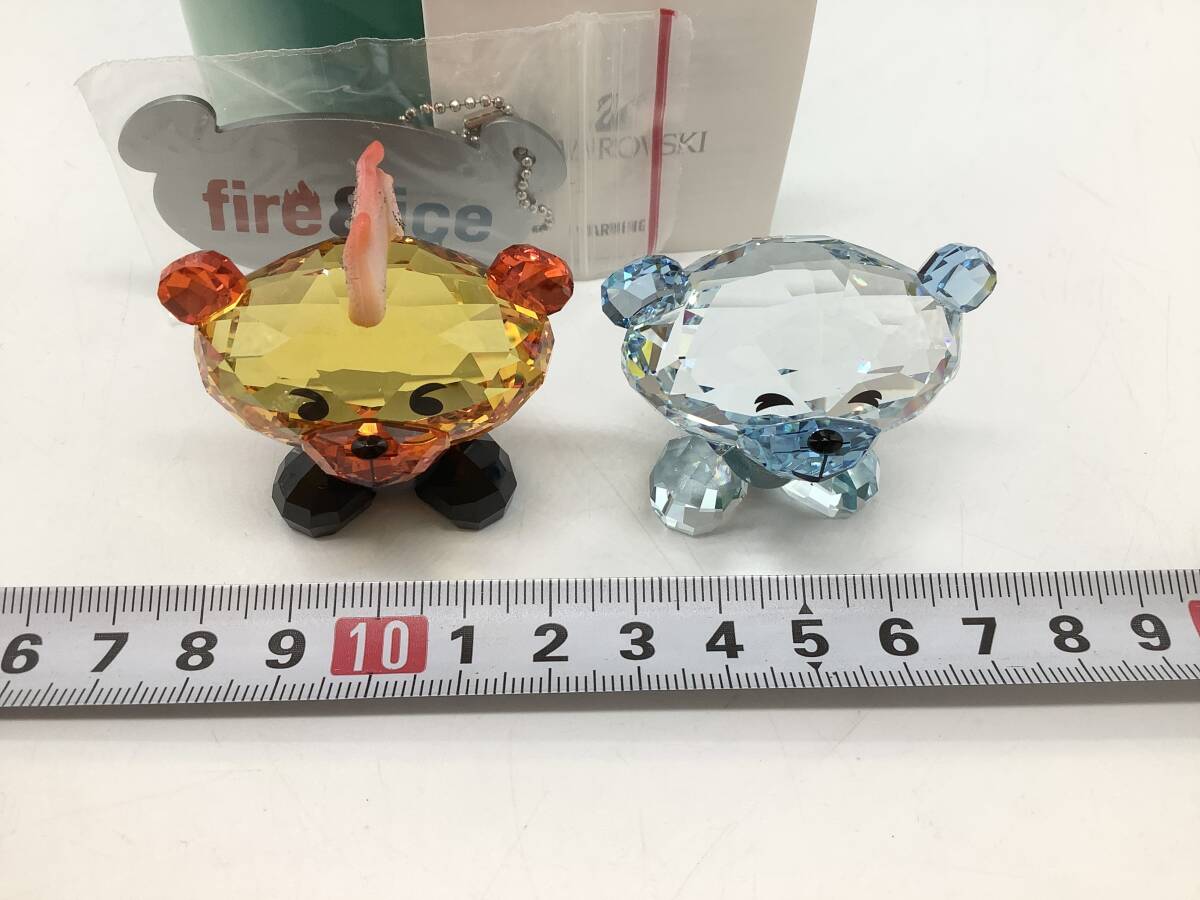 u8193 SWAROVSKI スワロフスキー クリスタル くま 2点セット 箱 u8193 SWAROVSKI スワロフスキー クリスタル くま 2点セット 箱