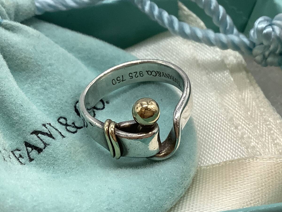 u8208 Tiffany&co ティファニー フック&アイ リング 指輪 SV925 u8208 Tiffany&co ティファニー フック&アイ リング 指輪 SV925