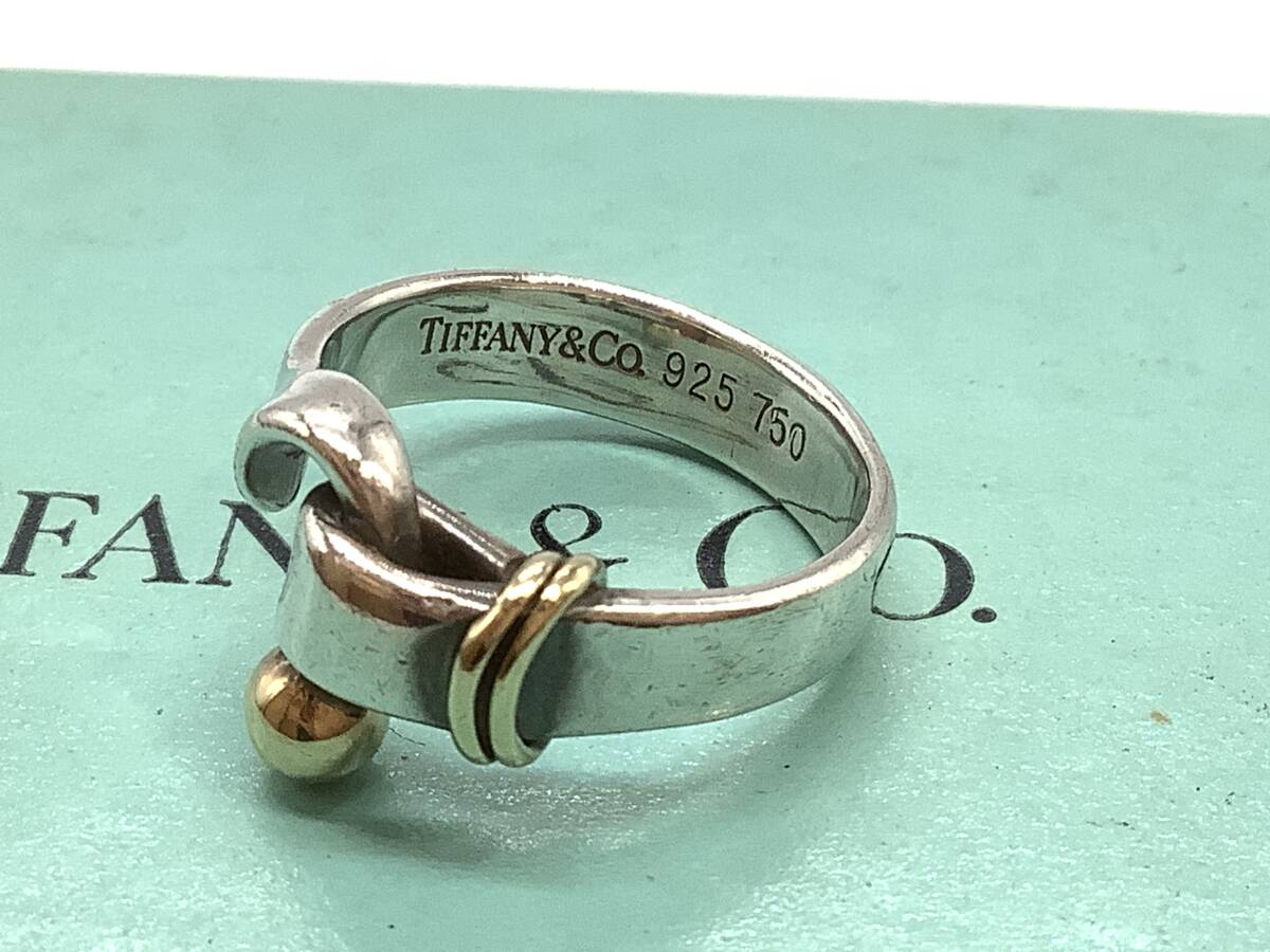 u8208 Tiffany&co ティファニー フック&アイ リング 指輪 SV925 u8208 Tiffany&co ティファニー フック&アイ リング 指輪 SV925