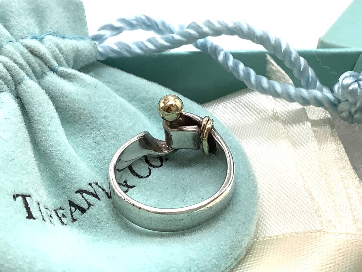u8208 Tiffany&co ティファニー フック&アイ リング 指輪 SV925 u8208 Tiffany&co ティファニー フック&アイ リング 指輪 SV925