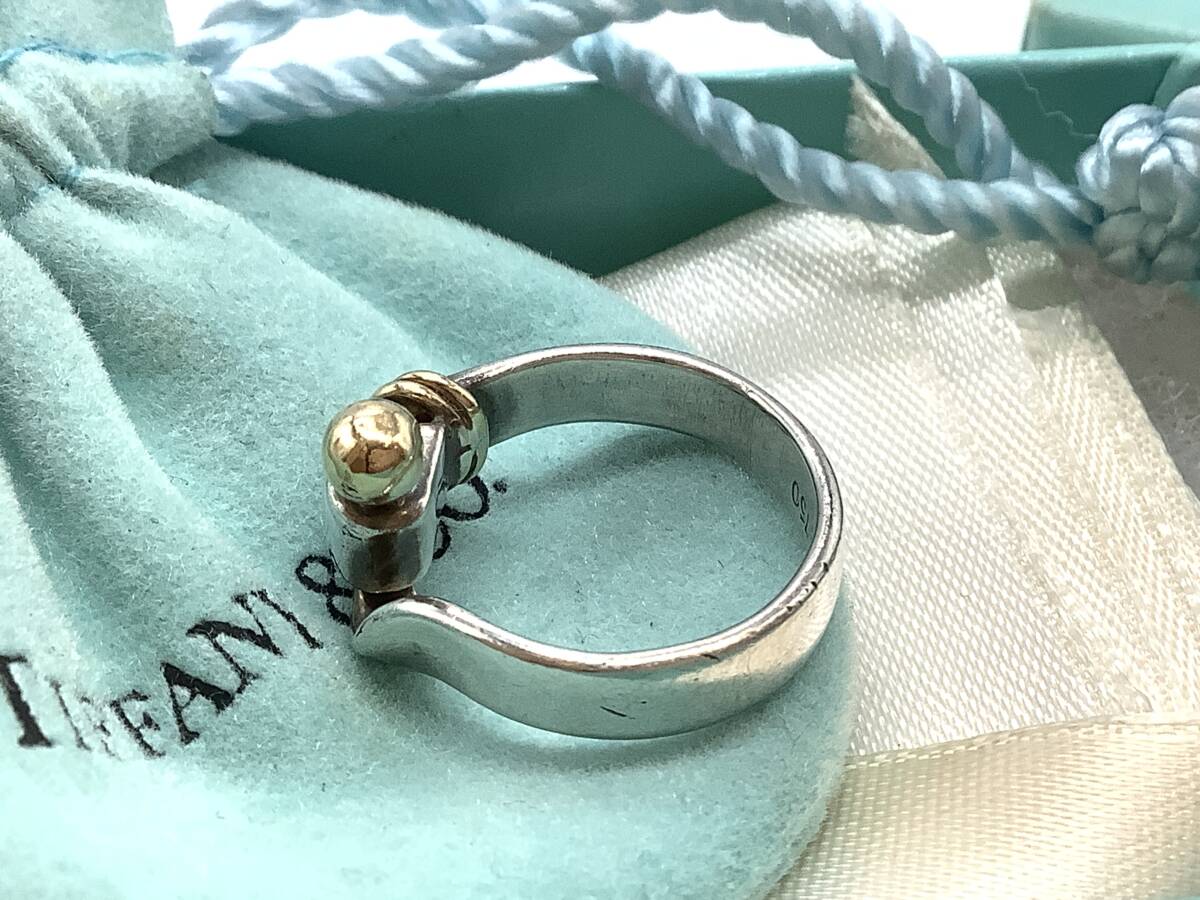 u8208 Tiffany&co ティファニー フック&アイ リング 指輪 SV925 u8208 Tiffany&co ティファニー フック&アイ リング 指輪 SV925