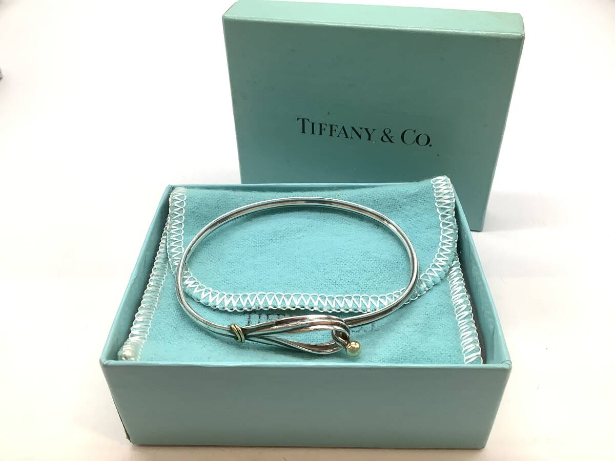 u8209 Tiffany&co ティファニー フック&アイ バングル SV925 u8209 Tiffany&co ティファニー フック&アイ バングル SV925