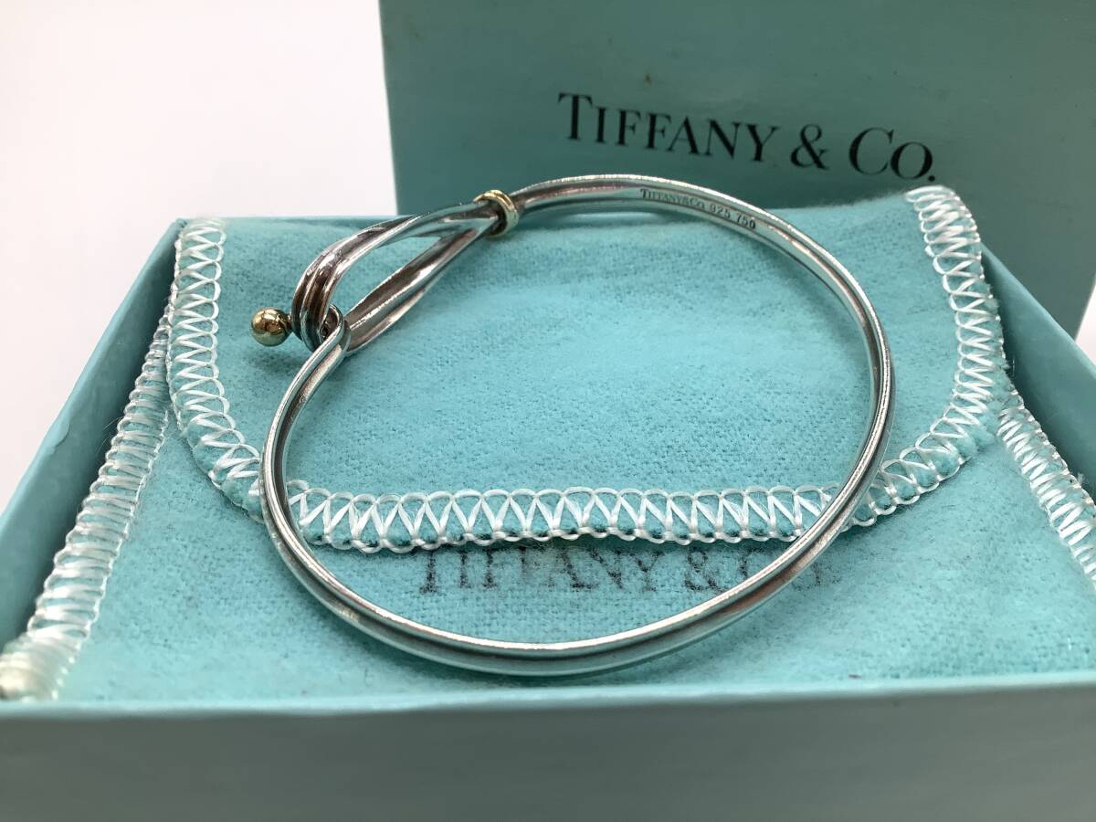 u8209 Tiffany&co ティファニー フック&アイ バングル SV925 u8209 Tiffany&co ティファニー フック&アイ バングル SV925