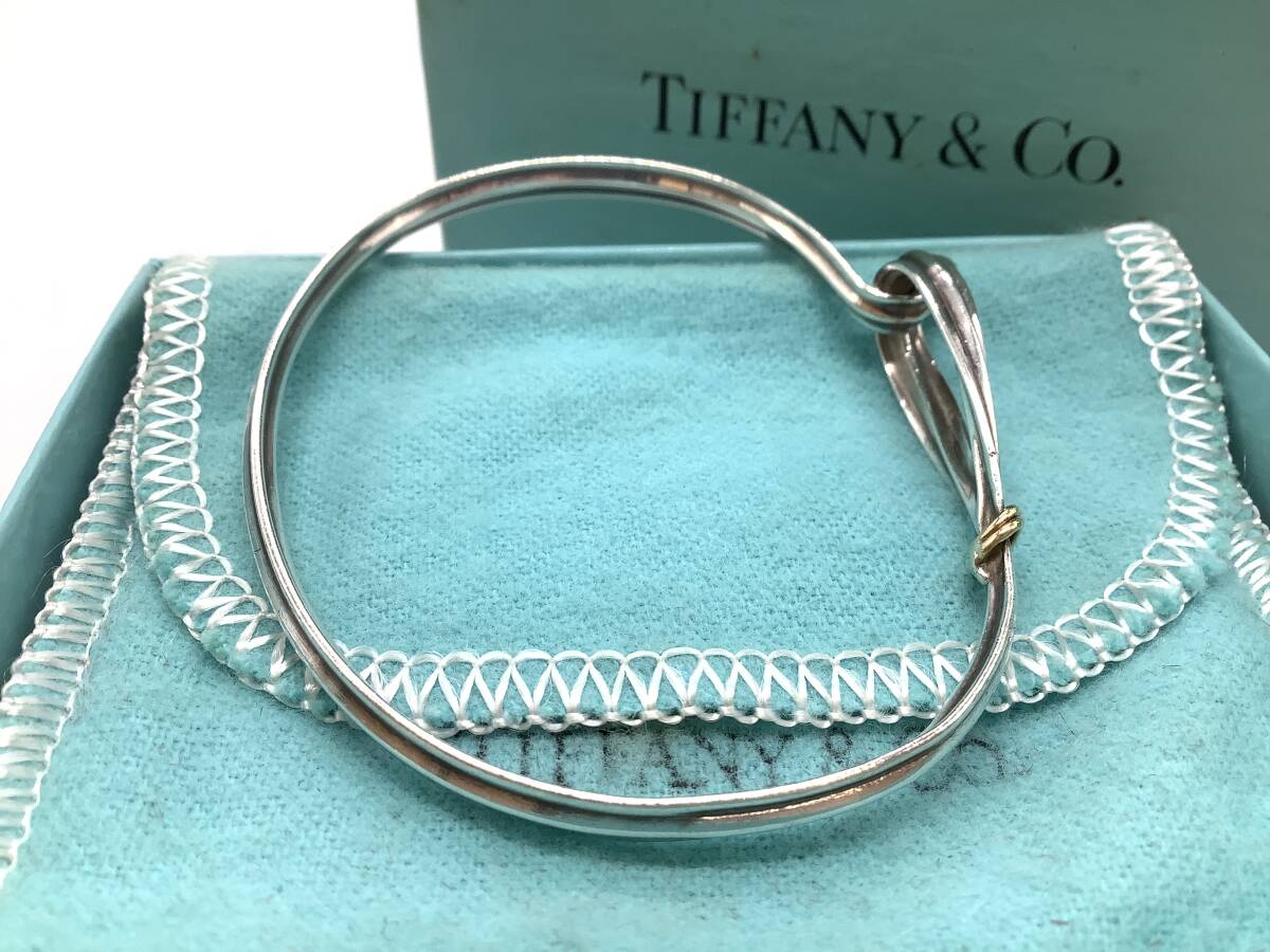 u8209 Tiffany&co ティファニー フック&アイ バングル SV925 u8209 Tiffany&co ティファニー フック&アイ バングル SV925