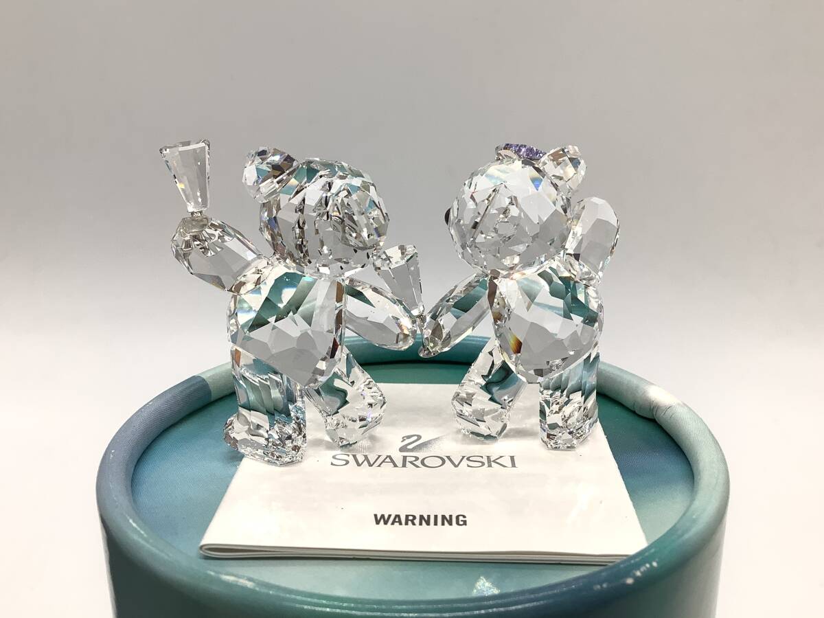 u8218 美品 SWAROVSKI スワロフスキー クリスタル クマ 2個 u8218 美品 SWAROVSKI スワロフスキー クリスタル クマ 2個
