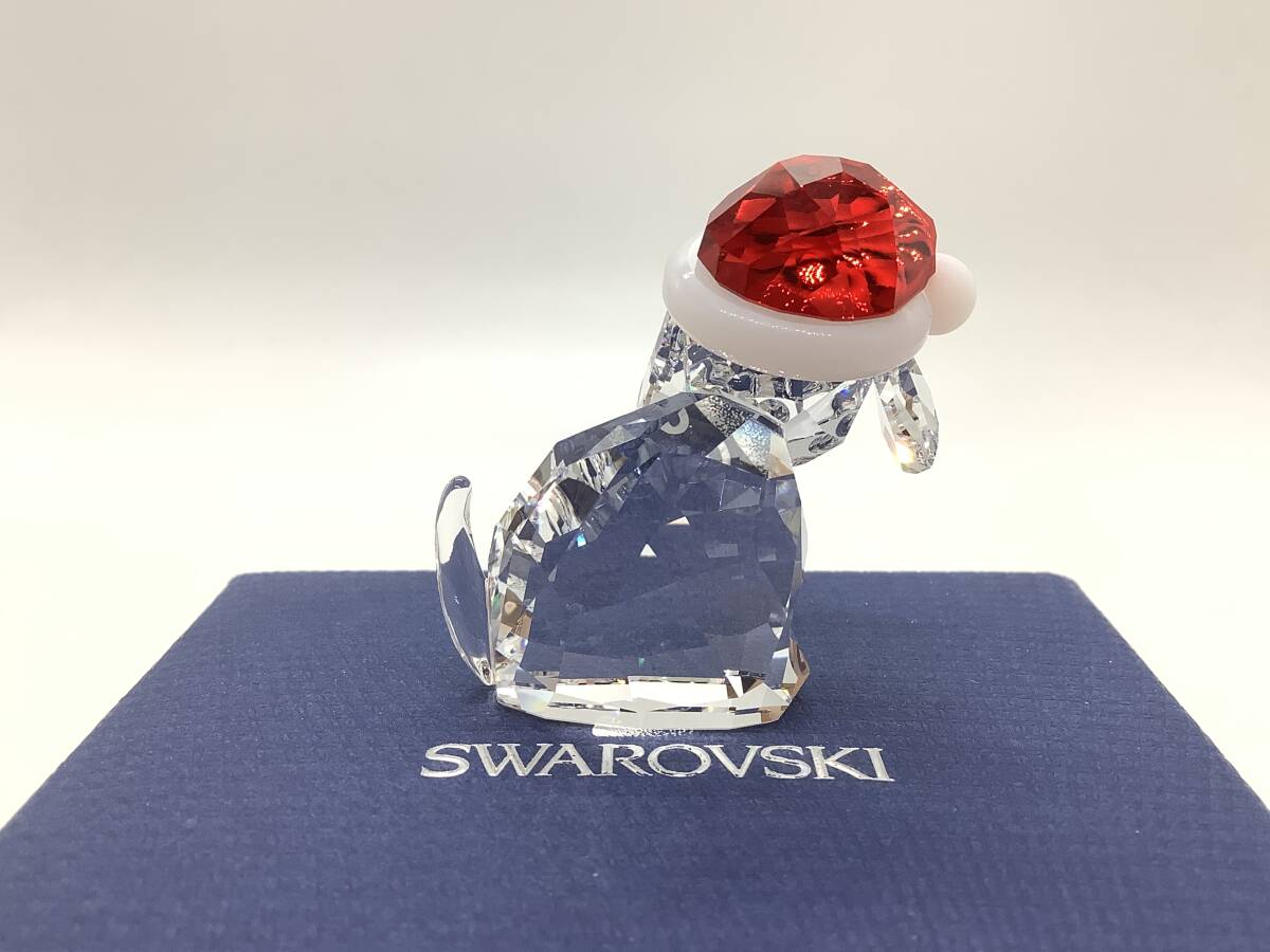 u8224 美品 SWAROVSKI スワロフスキー クリスタル 犬 クリスマス u8224 美品 SWAROVSKI スワロフスキー クリスタル 犬 クリスマス