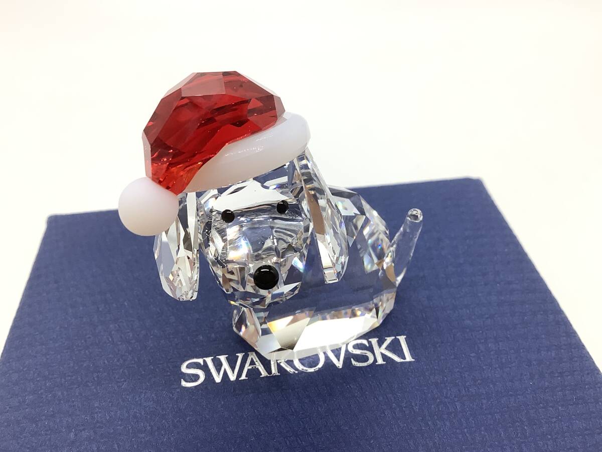 u8224 美品 SWAROVSKI スワロフスキー クリスタル 犬 クリスマス u8224 美品 SWAROVSKI スワロフスキー クリスタル 犬 クリスマス