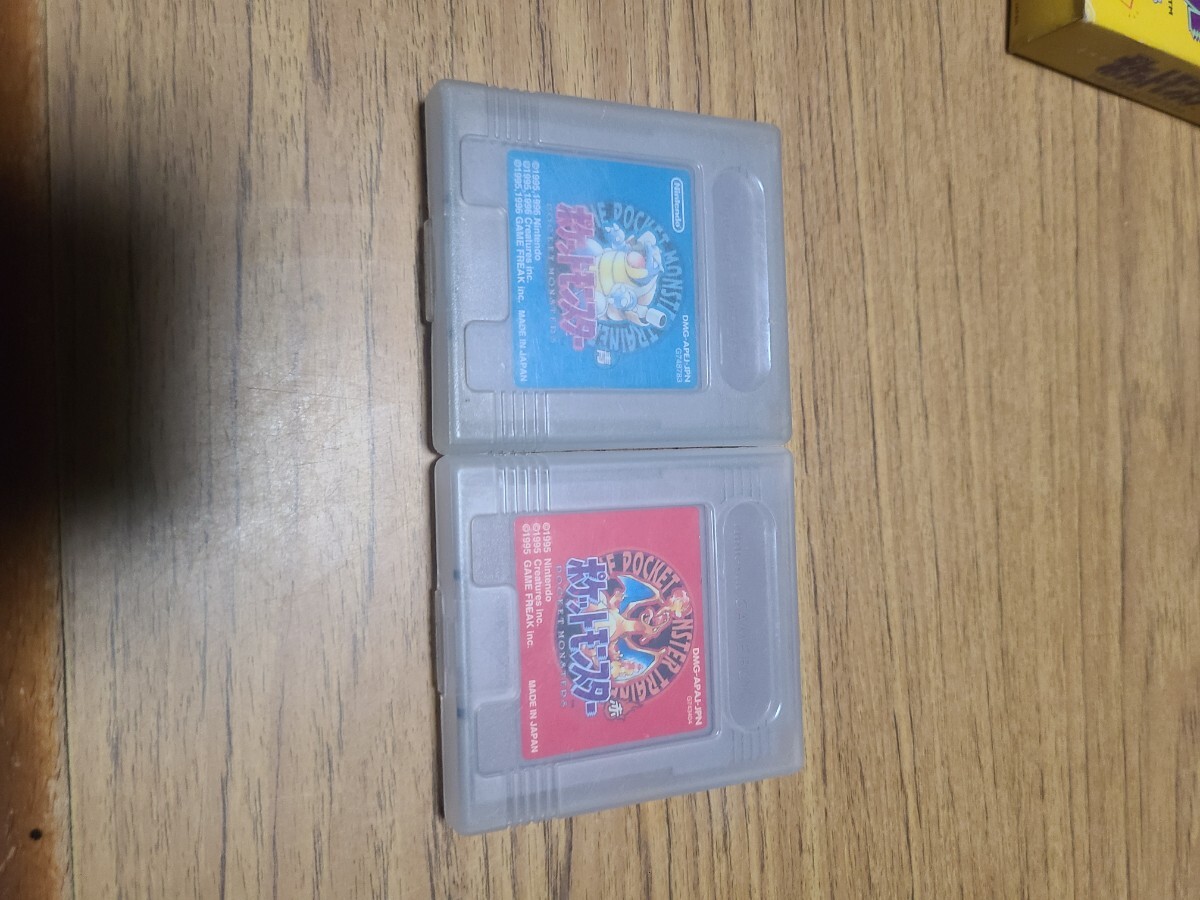 ゲームボーイ ソフト ポケットモンスターシリーズ黄、青、赤、金 ゲームボーイ ソフト ポケットモンスターシリーズ黄、青、赤、金