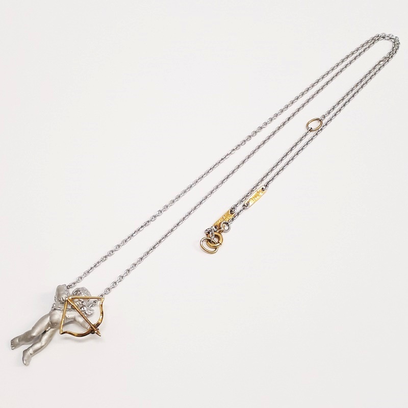 カレライカレラ ネックレス 925 750 刻印 キューピッド 弓矢 カレライカレラ ネックレス 925 750 刻印 キューピッド 弓矢