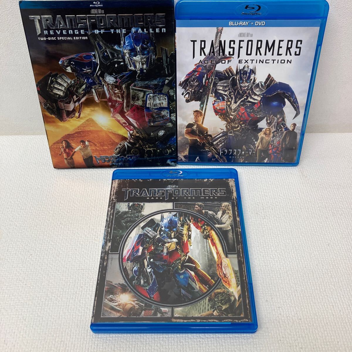 2/2 I0412A3 トランスフォーマー TRANSFORMERS Blu-ray ブルーレイ DVD 3巻セット セル版 リベンジ / ダークサイド?ムーン / ロストエイジ