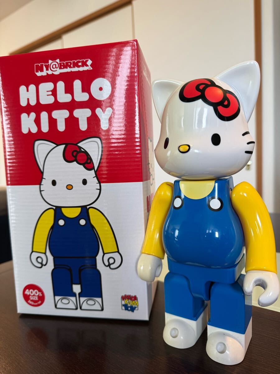 ☆美品!NY@BRICK ハローキティー 400% 青黄 ベアブリック ☆美品!NY@BRICK ハローキティー 400% 青黄 ベアブリック