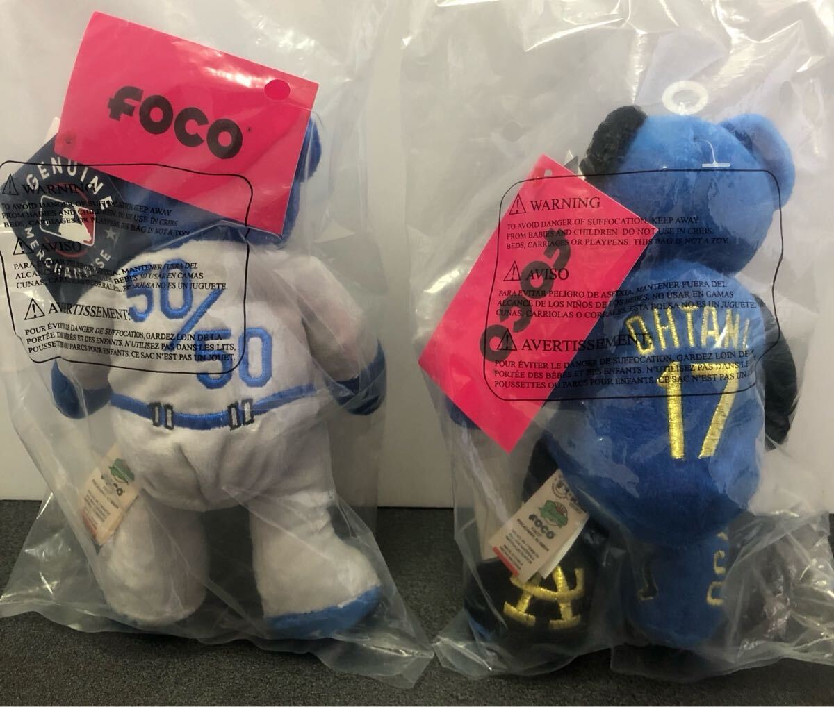大谷翔平】50/50記念TEAMベア 150個 1050個限定 2点セット 新品