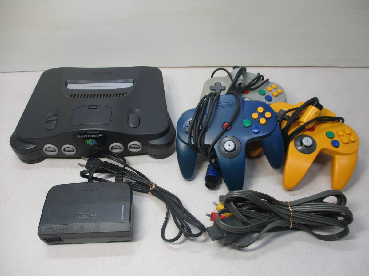 任天堂 NINTENDO64 NUS-001 本体 ACアダプターMUS-002 任天堂 NINTENDO64 NUS-001 本体 ACアダプターMUS-002