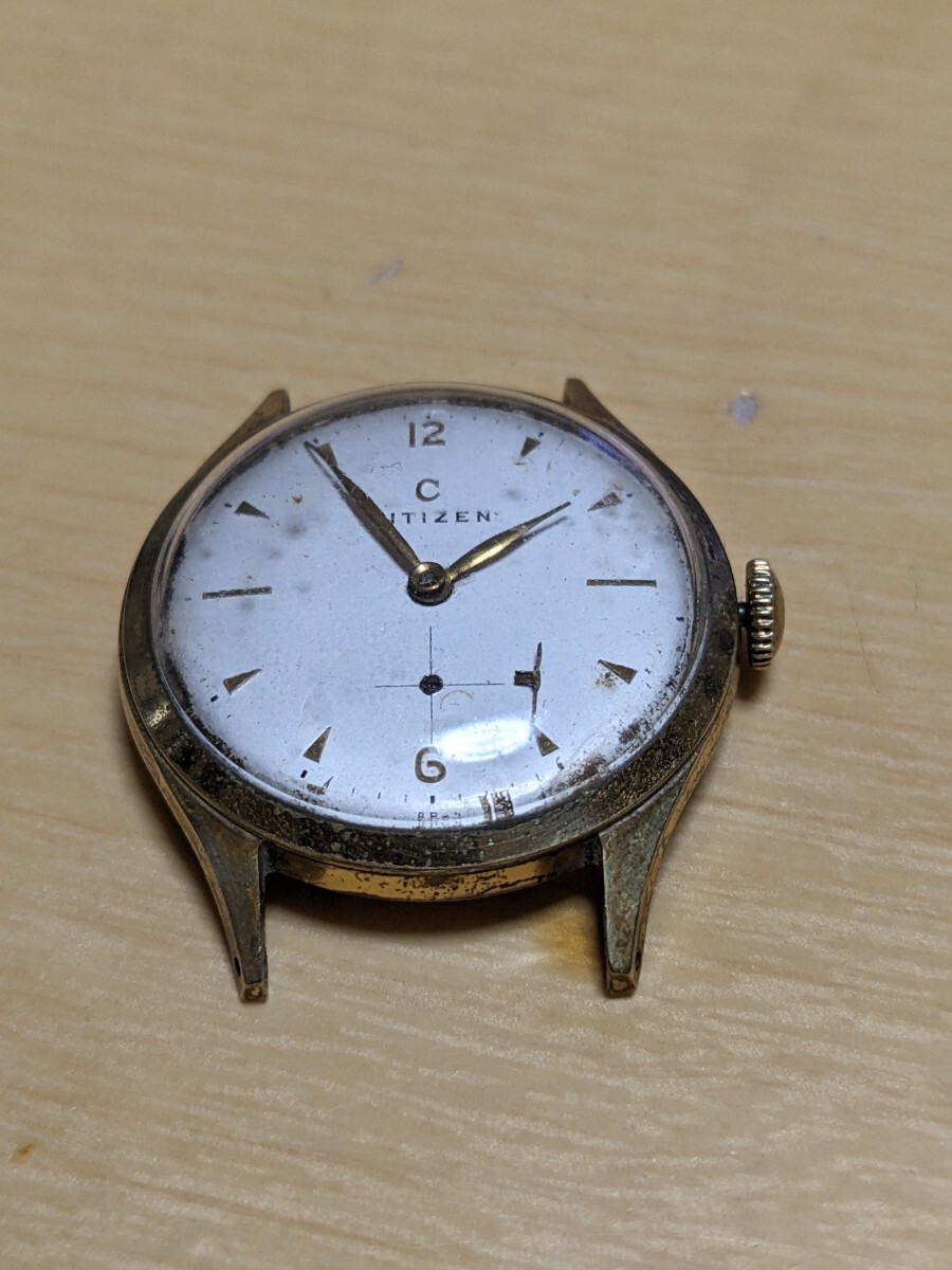 Yahoo!オークション - シチズン 手巻時計 18KGOLD SUPERPLATED