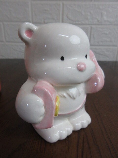 【VictoryFancy/Mint Land】ミントランド/陶器バンク/貯金箱/学研/昭和レトロ/未使用品_画像5