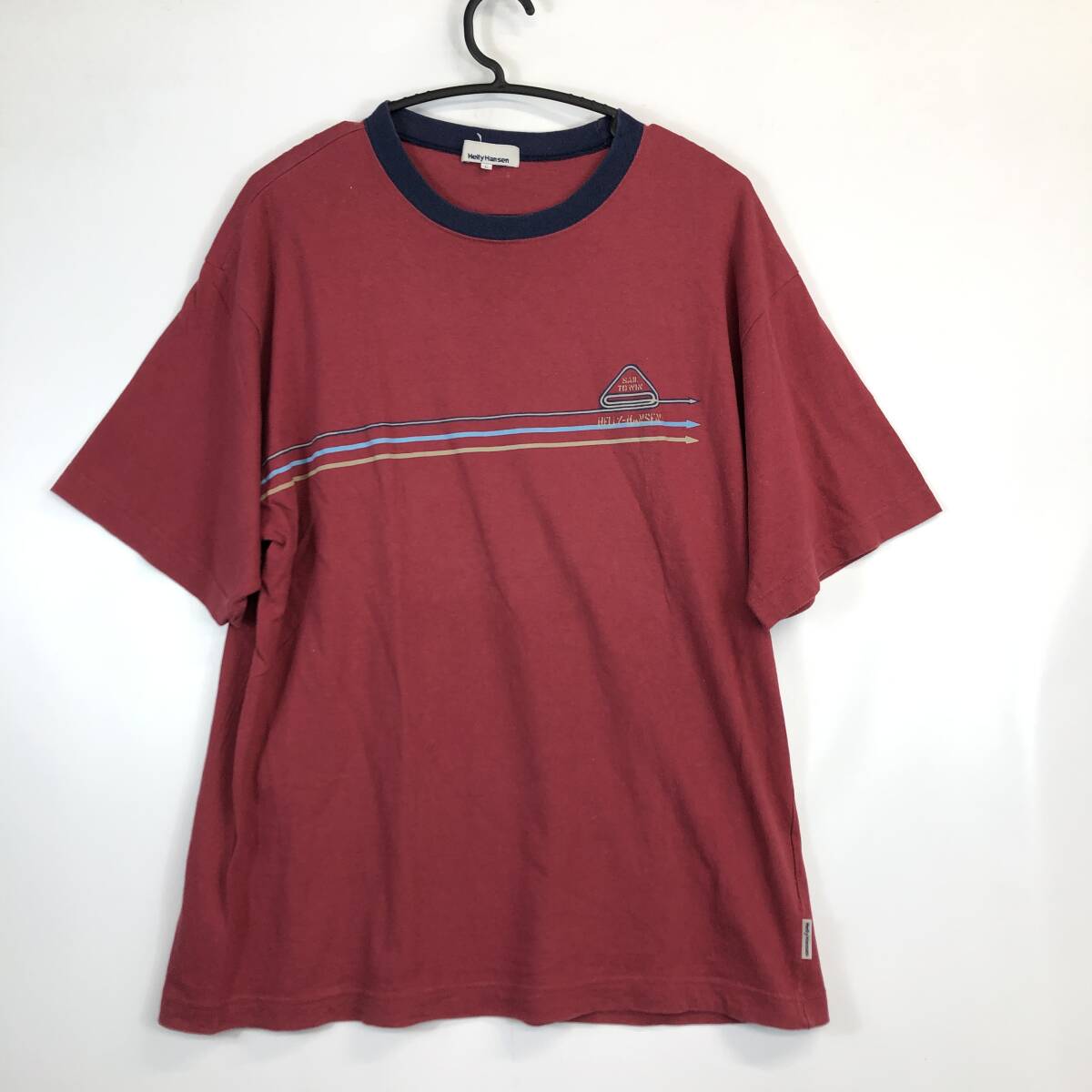 00s 90s ヘリーハンセン HELLY HANSEN 半袖Tシャツ ワインレッド 00s 90s ヘリーハンセン HELLY HANSEN 半袖Tシャツ ワインレッド