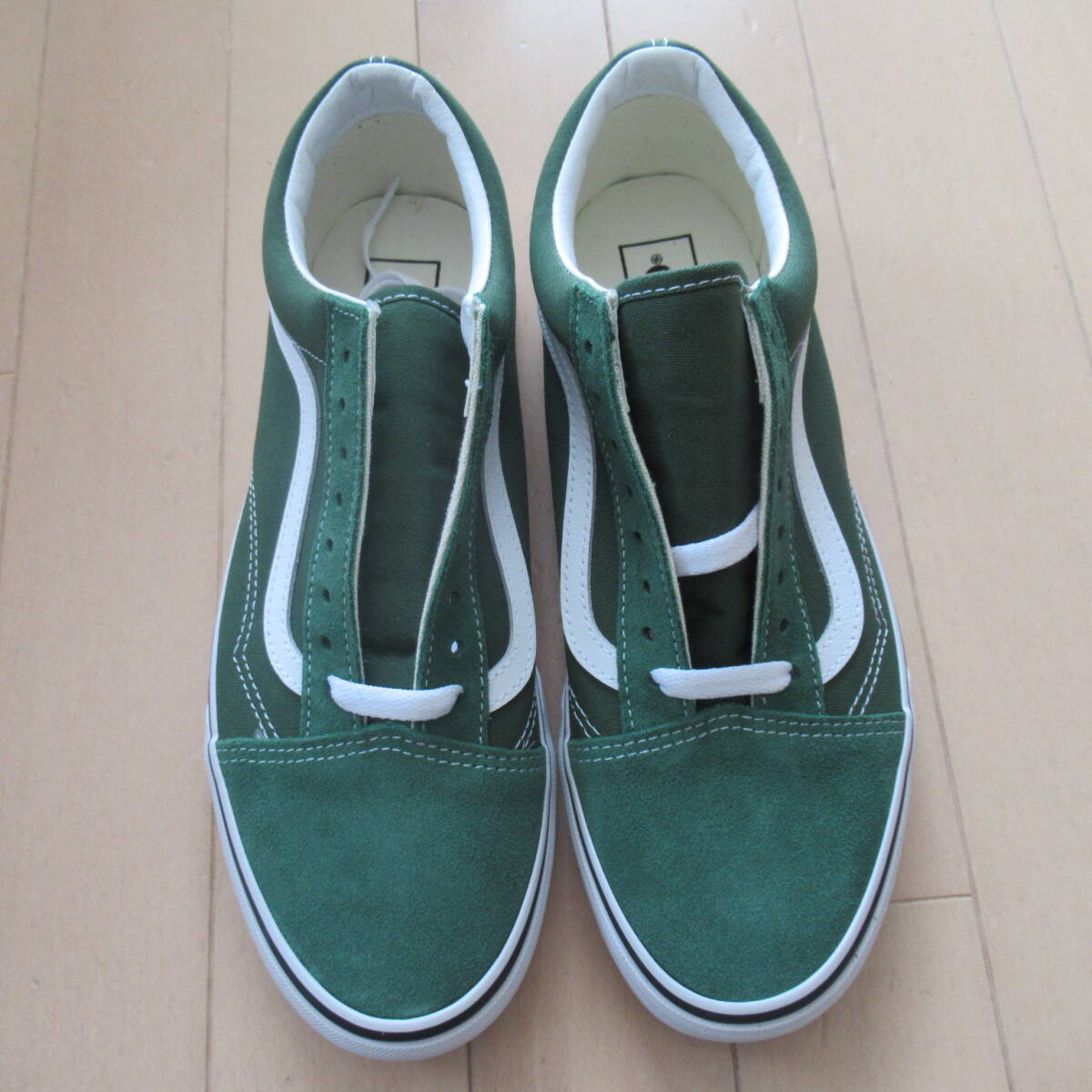 * быстрое решение включая доставку * новый товар US9 27cm VANS old skool Van z Vans ela туфли без застежки Old school зеленый green skate era slip on authentic