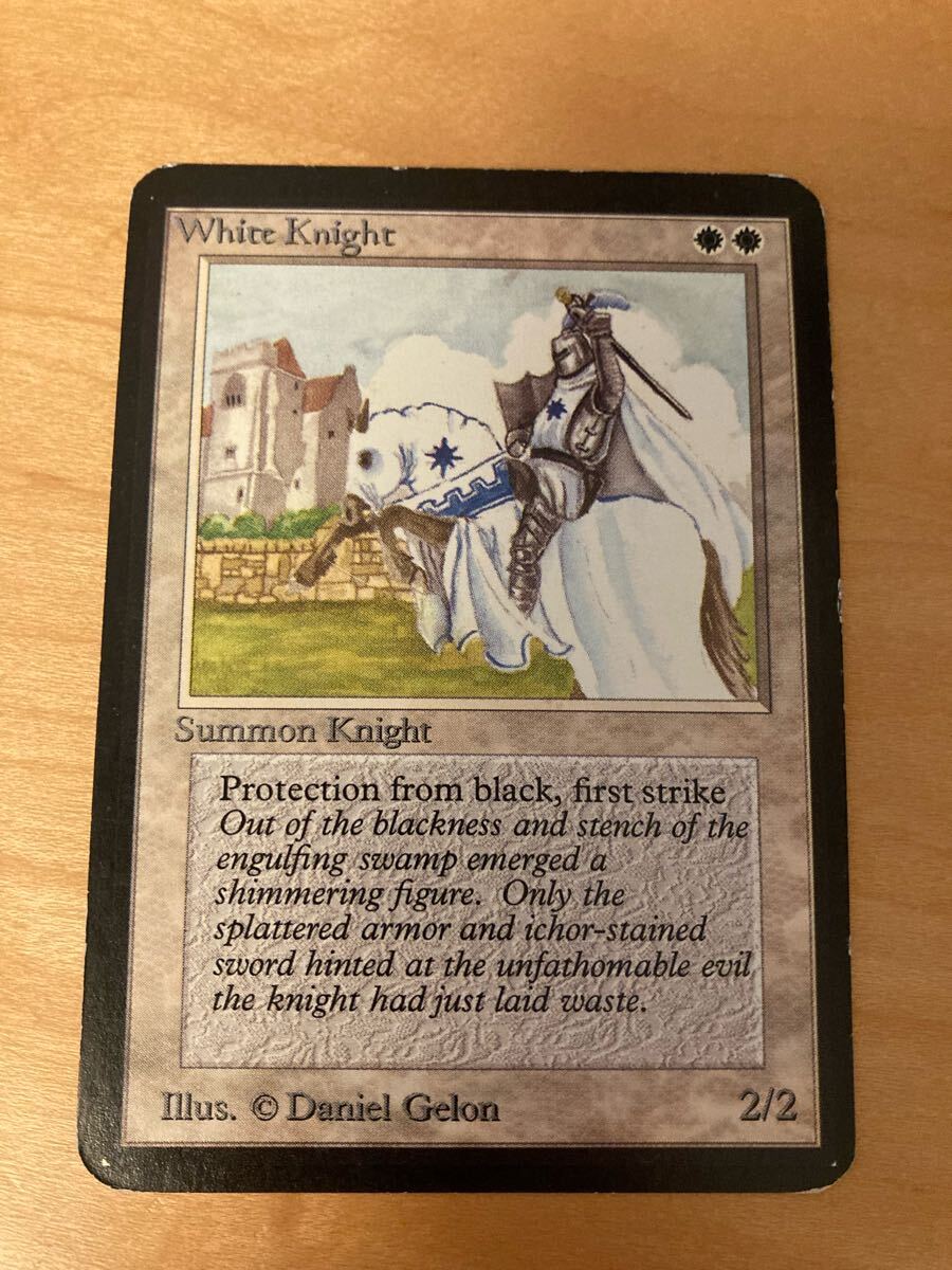 MTG LEA α 白騎士 White Knight 英語 アルファ 初版 希少 MTG LEA α 白騎士 White Knight 英語 アルファ 初版 希少
