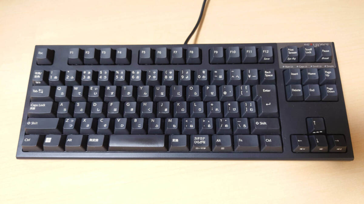 東プレ REALFORCE R3SC13 30g 日本語配列 静音 テンキーレス 東プレ REALFORCE R3SC13 30g 日本語配列 静音 テンキーレス
