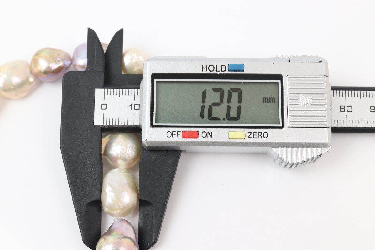 南洋真珠 白蝶真珠 パール ネックレス 約12mm 約81g 約42.5cm 南洋真珠 白蝶真珠 パール ネックレス 約12mm 約81g 約42.5cm