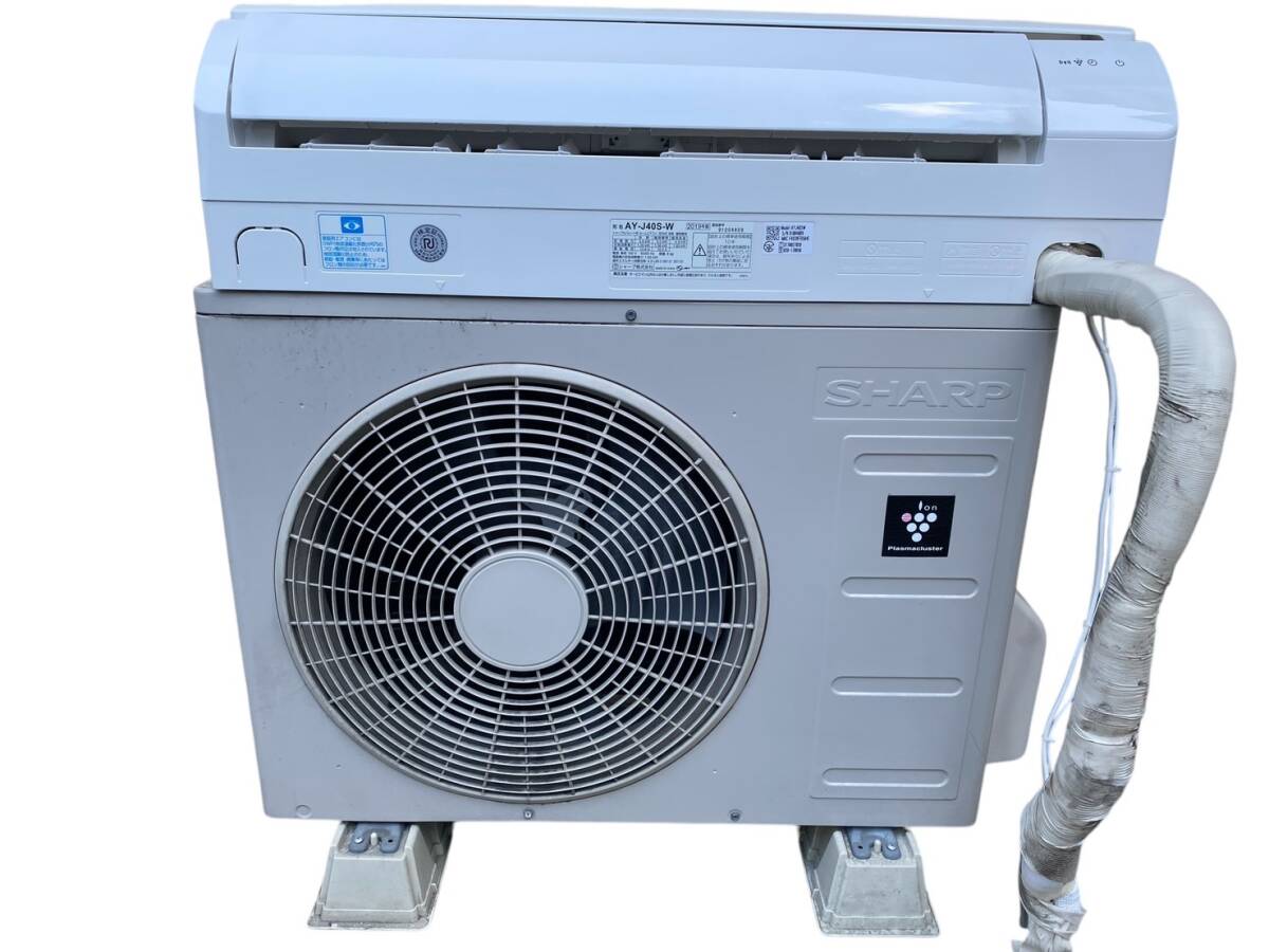 ☆SHARP プラズマクラスター ルームエアコン AY-J40S-W 室外機 ☆SHARP プラズマクラスター ルームエアコン AY-J40S-W 室外機