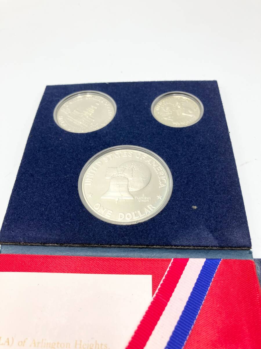 美品】アメリカ 建国200年記念 1776-1976 リバティコイン 銀貨 3