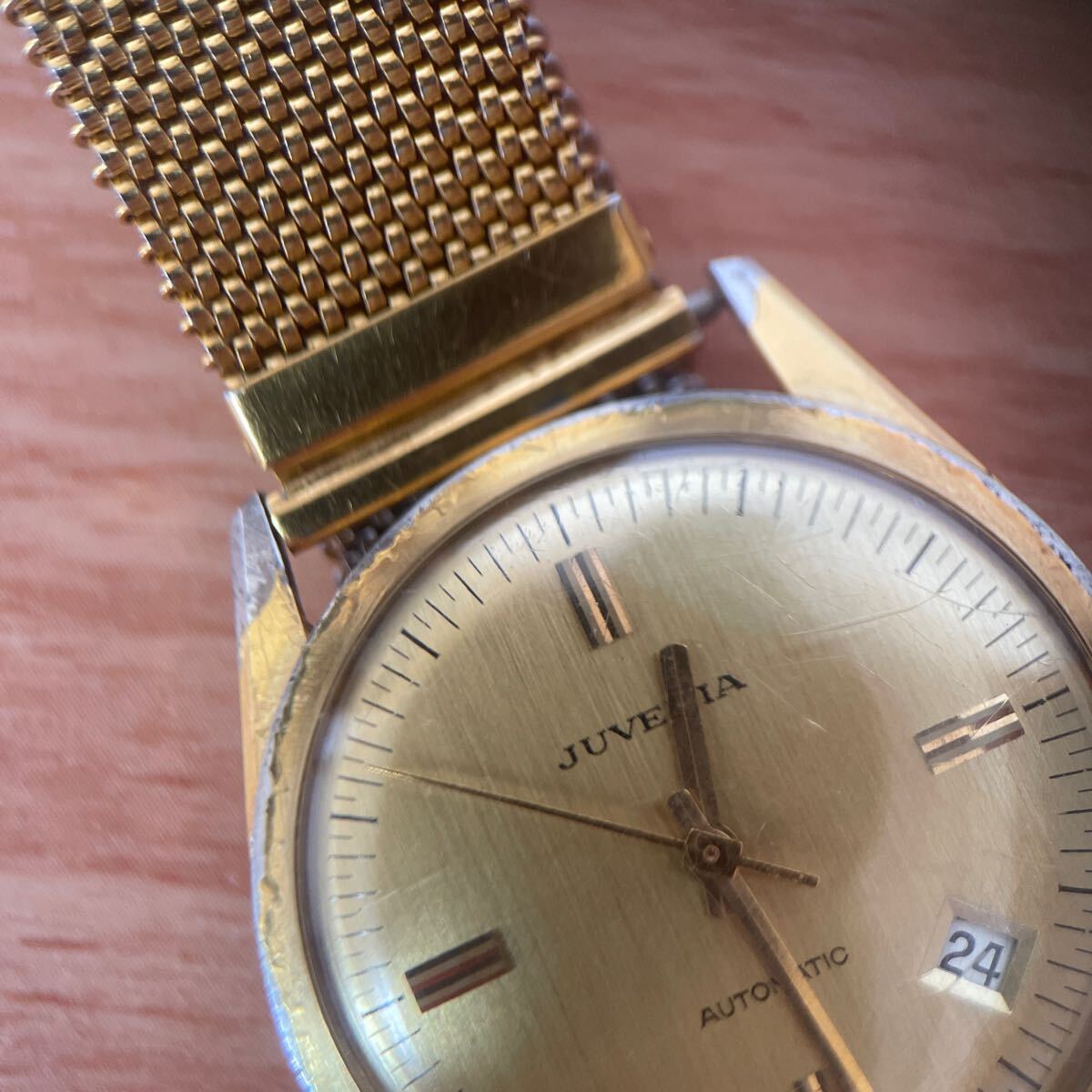 稼働品】メンズ腕時計 AUTOMATIC JUVENIA ジュベニア 自動巻き 稼働品】メンズ腕時計 AUTOMATIC JUVENIA ジュベニア 自動巻き