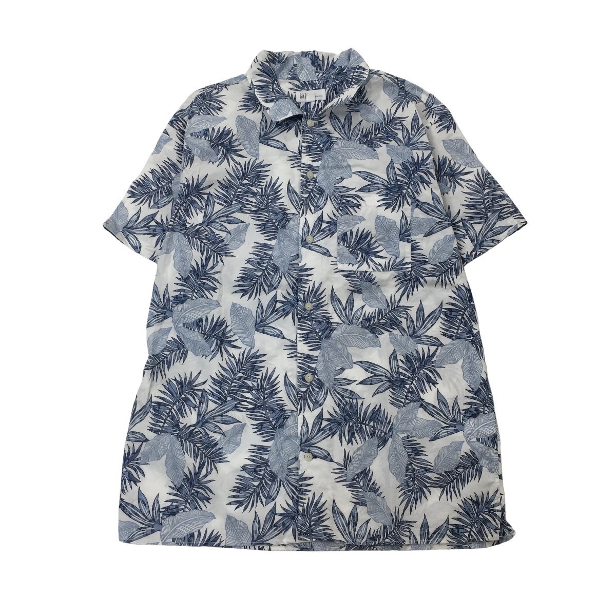 2405F-013 メンズ GAP ギャップ ブルー シャツ M 【送料一律！800円】