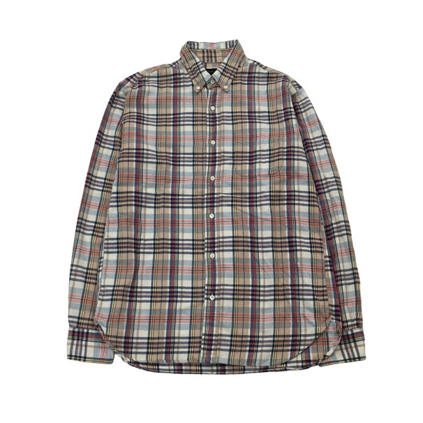 2405F-277 メンズ GENERAL SUPPLY ゼネラルサプライ ホワイト シャツ L 【送料一律!800円】_画像1