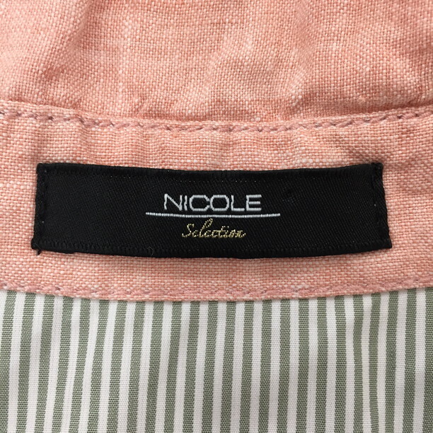 2407F-200 メンズ NICOLE 二コル ピンク シャツ 38 【送料一律！800円】_画像2