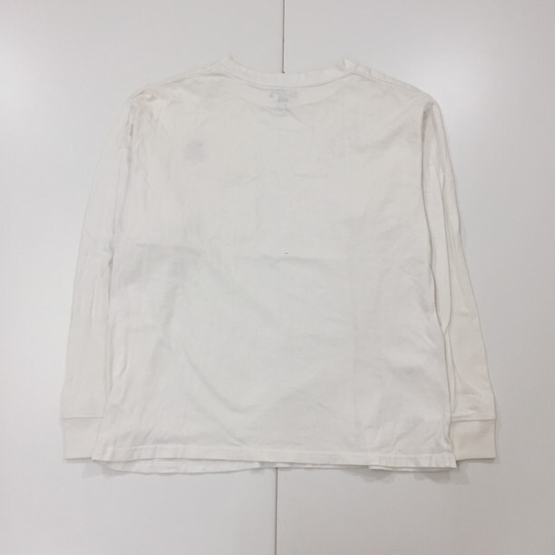 2408F-003 メンズ SHIPS シップス ホワイト 長(zhǎng)袖Tシャツ L 【送料一律！800円】