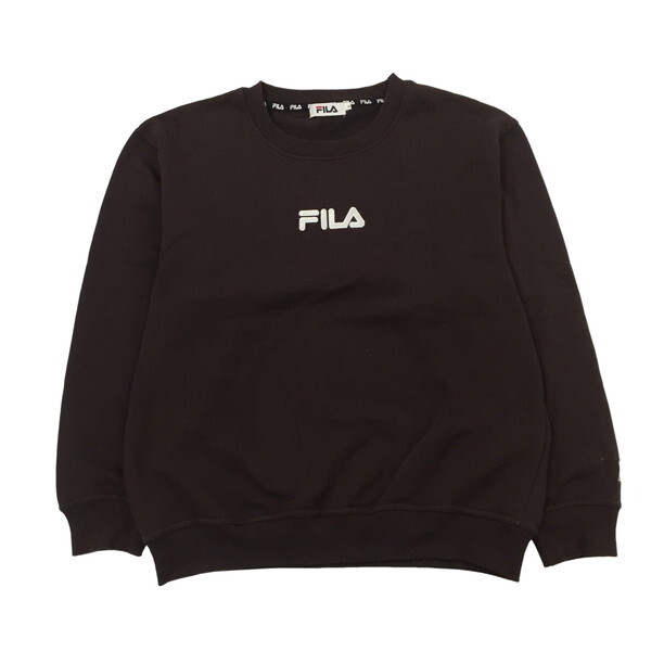 2408F-222 メンズ FILA フィラ ブラウン スウェットトレーナー L 【送料一律！800円】